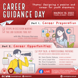 March 10 is CAREER GUIDANCE DAY!